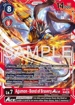 Agumon - Bond of Bravery ACE (Reprint) - Advanced Booster Digimon Generation (LM-021 P)