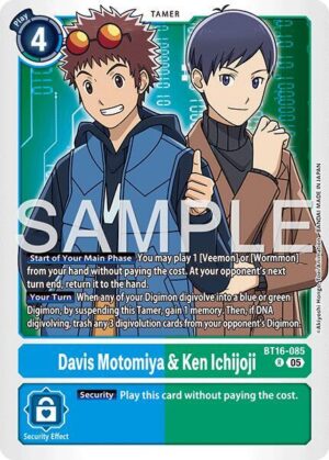 Davis Motomiya & Ken Ichijoji (Reprint) - Advanced Booster Digimon Generation (BT16-085 R)