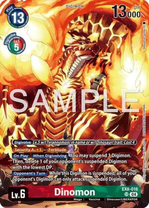Dinomon (Digimon Liberator Debuggers set) - Chain of Liberation (EX8-016 SR)