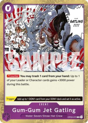 Gum-Gum Jet Gatling (Reprint) - Premium Booster -The Best- Vol. 2 (OP03-072 R)