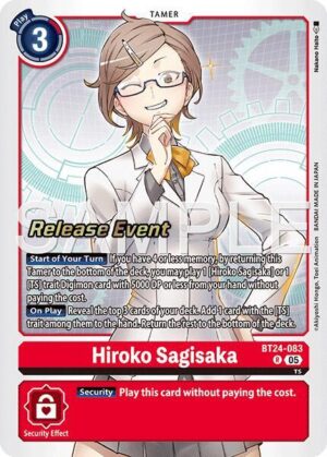 Hiroko Sagisaka - Time Stranger Release Event Cards (BT24-083 R)