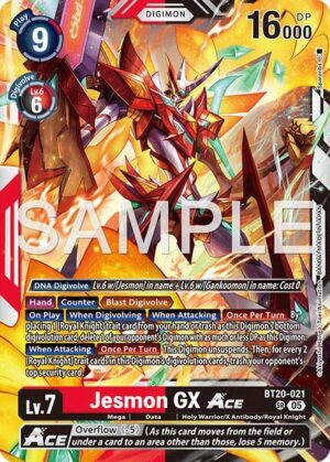 Jesmon GX ACE (Reprint) - Advanced Booster Digimon Generation (BT20-021 SR)