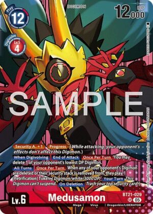 Medusamon (Digimon Liberator Debuggers Set) - World Convergence (BT21-029 SR)