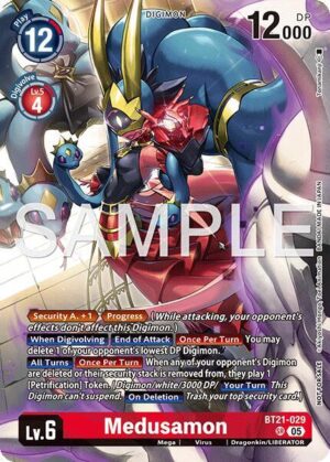 Medusamon (2026 Dash Pack Campaign) (Alternate Art - Japanese) - World Convergence (BT21-029 SR)