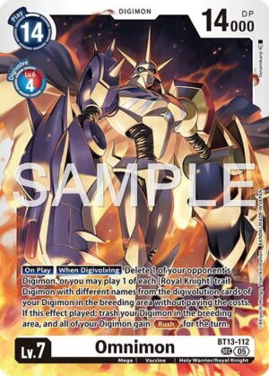 Omnimon - BT13-112 (Reprint) - Advanced Booster Digimon Generation (BT13-112 SEC)