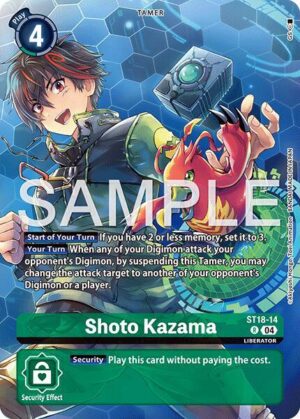 Shoto Kazama (Digimon Liberator Debuggers Set) - Starter Deck 18: Guardian Vortex (ST18-14 R)