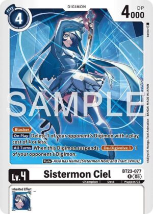 Sistermon Ciel - Hackers' Slumber (BT23-077 R)