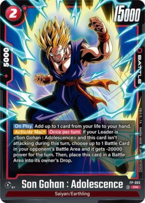 Son Gohan : Adolescence (Tournament Pack 09) - Tournament and Championship Promos (FP-063 PR)