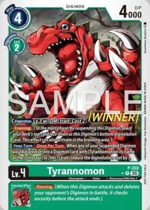 Tyrannomon (Store Tournament 2025 Vol.4 Winner Pack) - Digimon Promotion Cards (P-202 P)