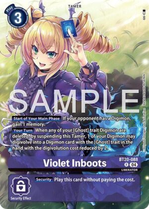 Violet Inboots - BT20-088 (Digimon Liberator Debuggers Set) - Release Special Booster 2.5 (BT20-088 R)