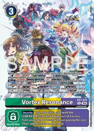 Vortex Resonance (Digimon Liberator Debuggers Set) - Digimon LIBERATOR (EX7-074 SEC)