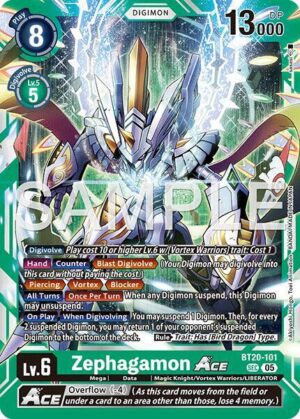 Zephagamon ACE (Reprint) - Advanced Booster Digimon Generation (BT20-101 SEC)